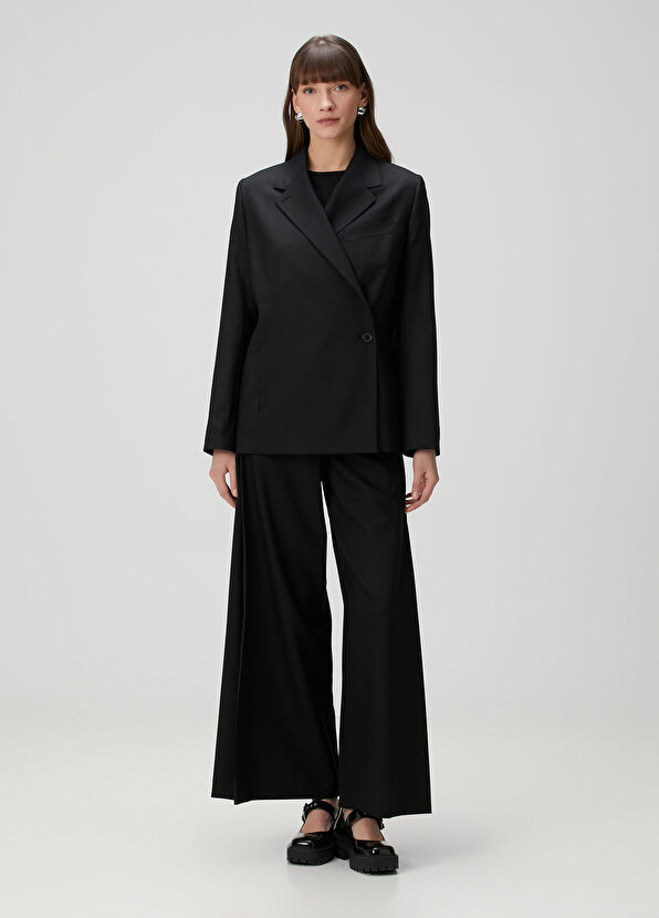 Kenzo Siyah İpek Blazer - 2