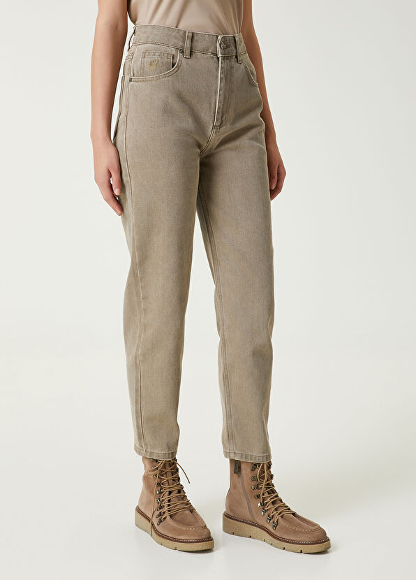 Beymen Club Haki Mom Jean Pantolon - 4