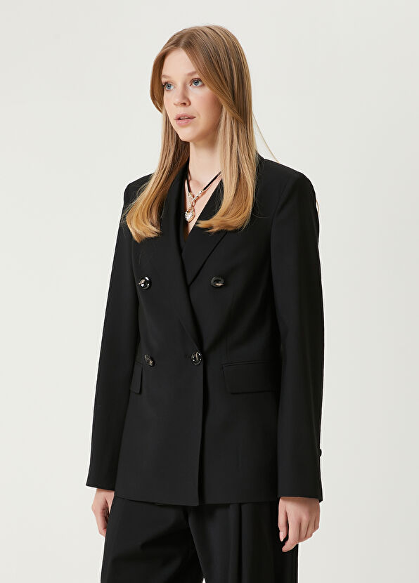 Beymen Club Black Double-Breasted Blazer - 4