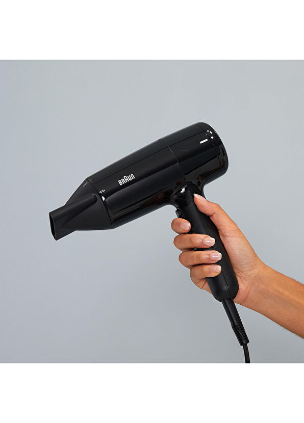 Braun BRHD225E HD2.2 Iontec 2 Nozzle 2200W Black Hair Dryer with Diffuser - 3