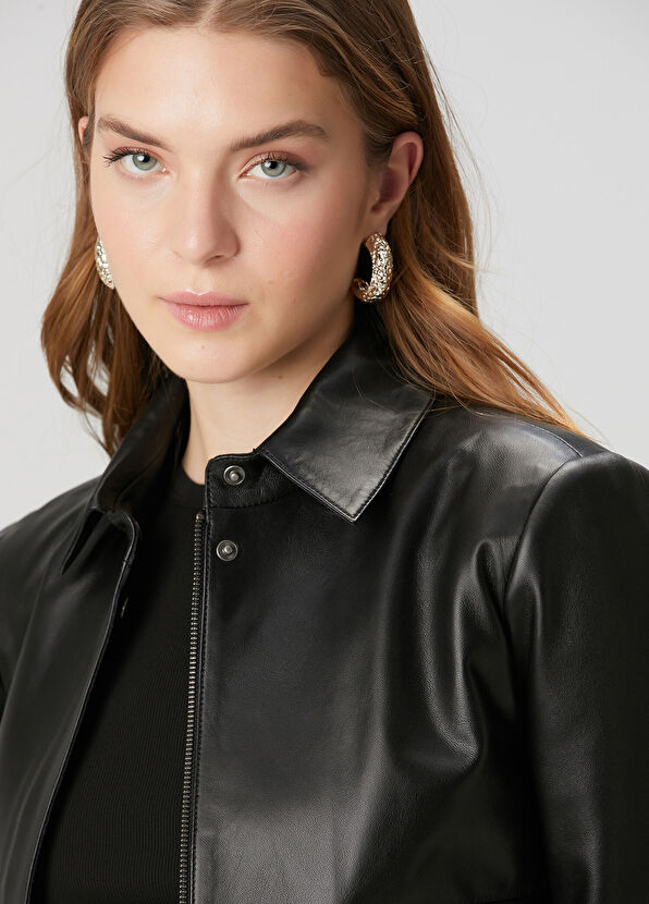 Beymen Club Black Leather Jacket - 2