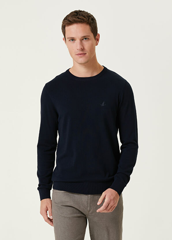Beymen Club Navy Blue Basic Sweater - 1