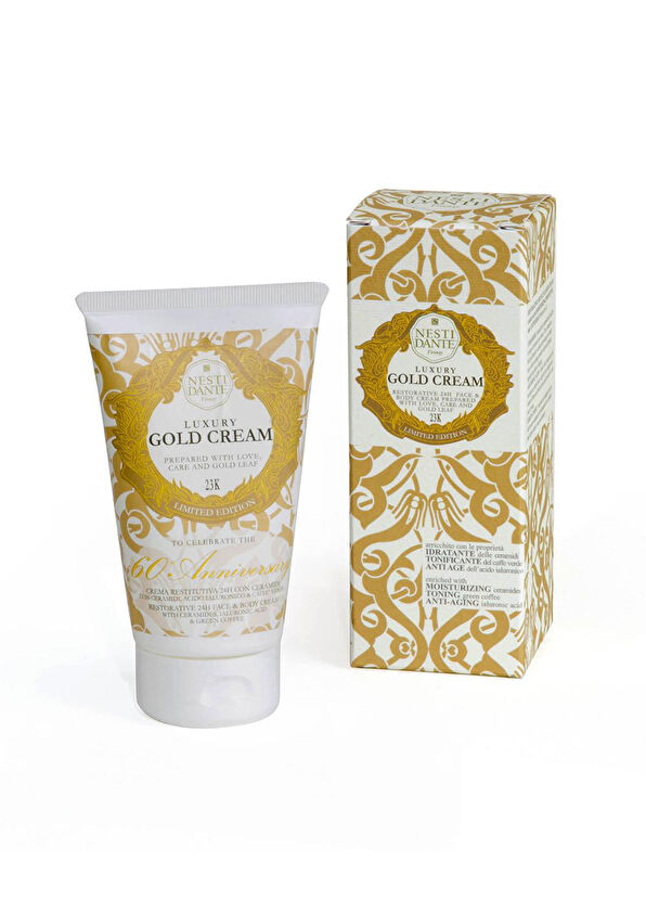 Nesti Dante Luxury Gold Altın Özlü Nemlendirici Parlatıcı Anti Aging Cilt Vegan Bakımı El ve Yüz Kremi 150 gr - 2
