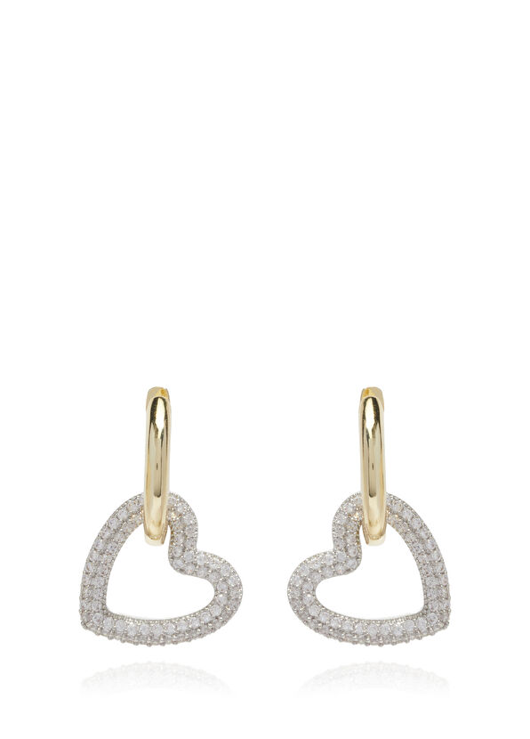 Beymen Club Silver Heart Women's Earrings - 2