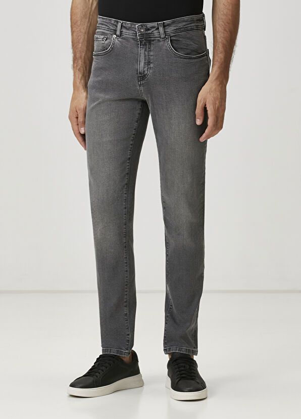 Beymen Club Slim Fit Açık Gri Jean Pantolon - 2