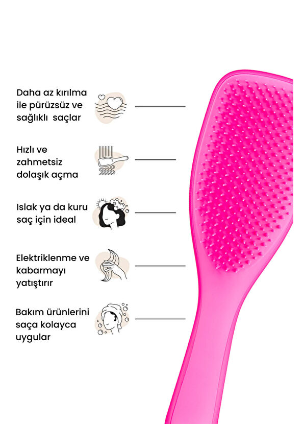 Tangle Teezer Ultimate Detangler Runway Pink Hair Brush - 4