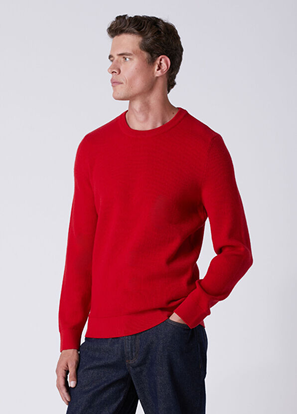 Beymen Club Red Knitted Basic Sweater - 4