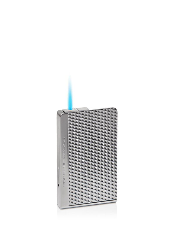 Porsche Design P363908 Gümüş Jet Alev Knurling Puro Çakmak  - 2