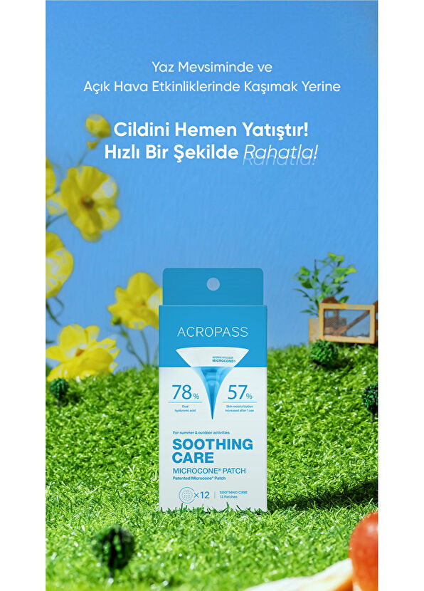 ACROPASS Soothing Care Microcone Patch 12’li Yatıştırıcı ve Önleyici Mikro İğneli Bant  - 2
