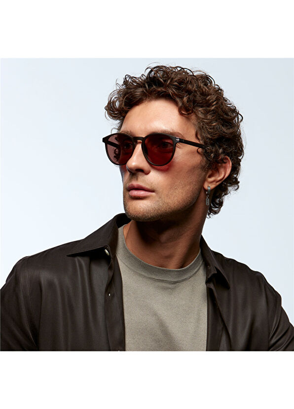 BC 1284 C3 Mat Kahverengi Erkek Güneş Gözlüğü - Görsel 4