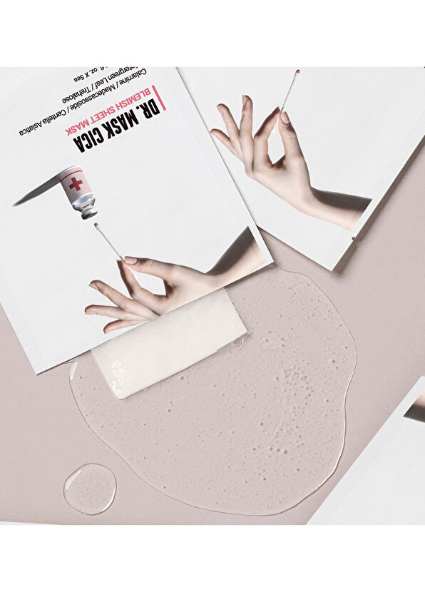 Rovectin Dr. Mask Cica Kalamin BHA ve Madecassoside İçeren Yatıştırıcı Yüz Maskesi 25 ml - 4