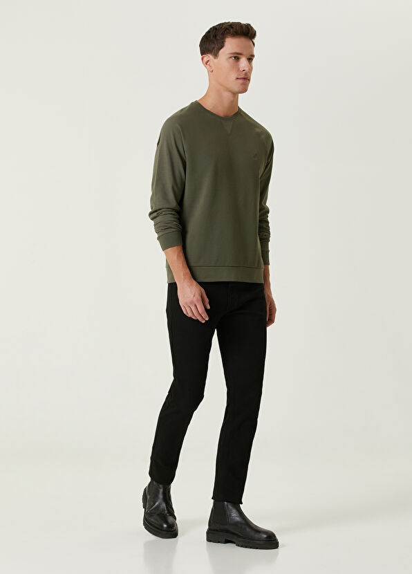 Beymen Club Açık Haki Çift Dokulu Uzun Kollu T-shirt - 3