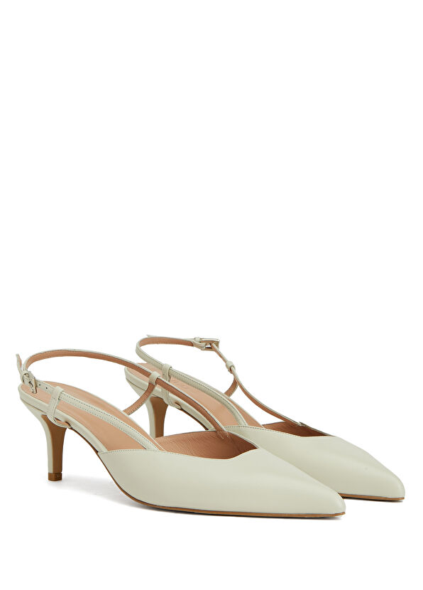 Beymen Club Ecru Leather Heels - 2