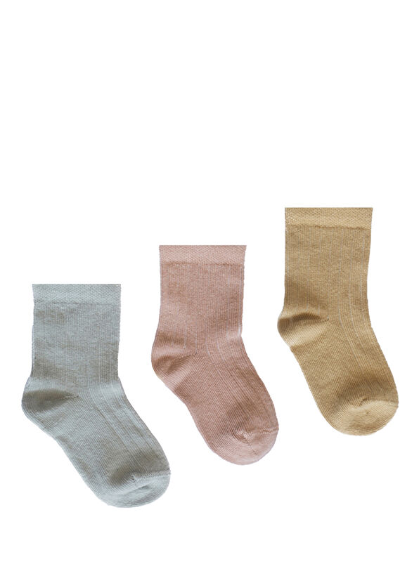 Lille Trove Renkli Unisex Bebek 3'lü Çorap Seti - 1
