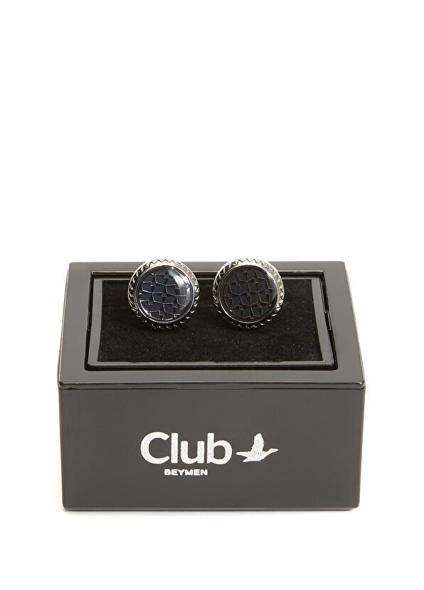Beymen Club Silver Framed Cufflink - 2