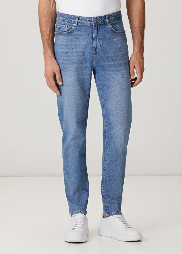 Beymen Club Tapered Fit Blue Wash Jeans - 2