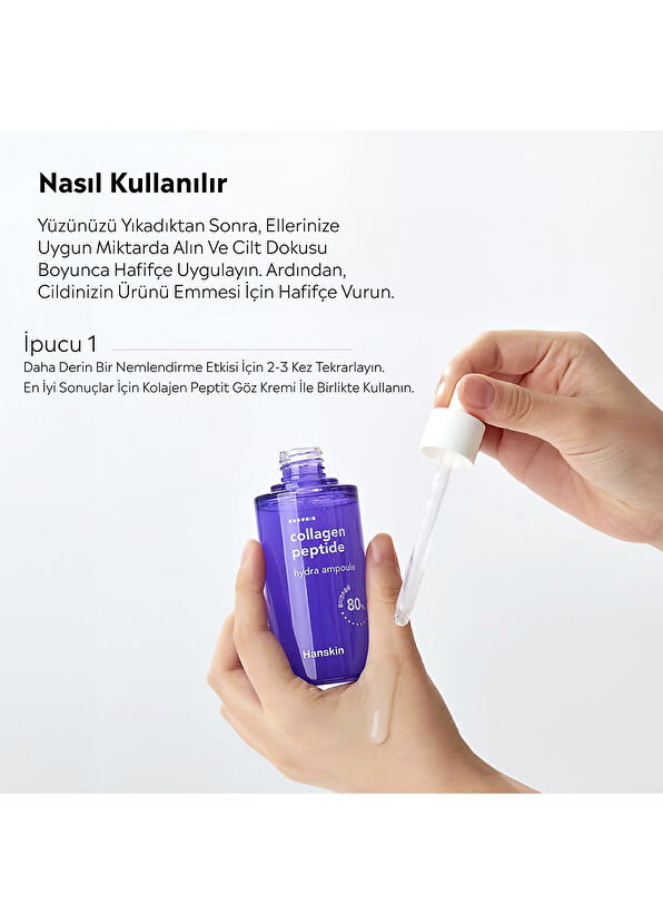 Hanskin Collagen Peptide Hydra Yaşlanma Karşıtı Ampul Yüz Serumu 90 ml - 2