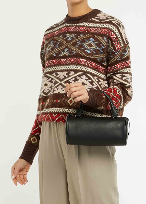 Siyah Kadın Deri Çanta - Görsel 3