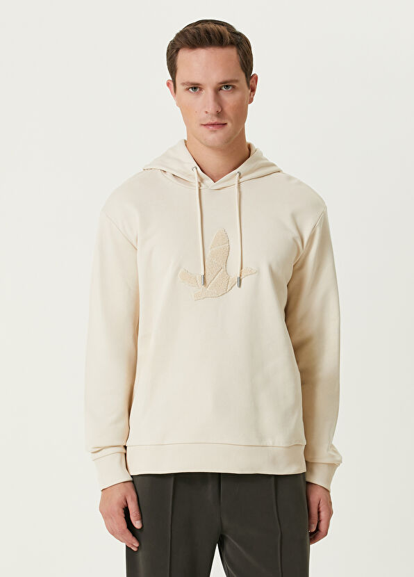 Beymen Club Beige Hooded Sweatshirt - 1