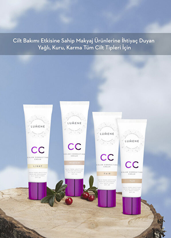 Lumene Shade Fair 7 Etkili Renk Dengeleyici SPF 20 CC Krem 30 ml - 4