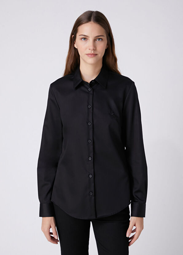 Beymen Club Slim Fit Non-Iron Siyah Gömlek - 4