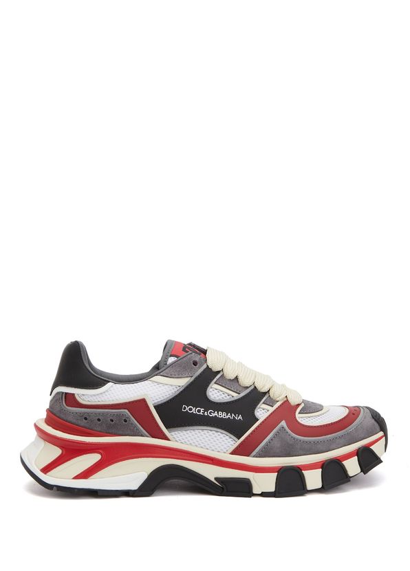Dolce&Gabbana Country Road Men's White Leather Sneakers - 1