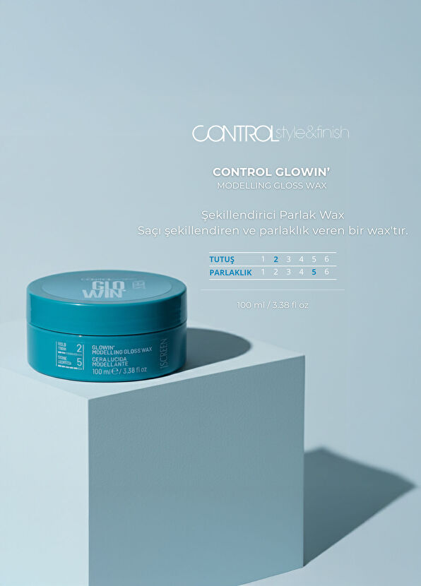 Screen Hair Care Control Glowin' Parlaklık Veren Wax 100 ml - 2