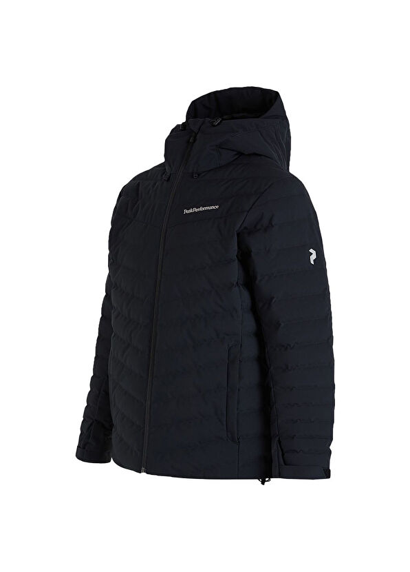 Peak Performance M Frost Ski Black Hooded Men's Ski Jacket - 2