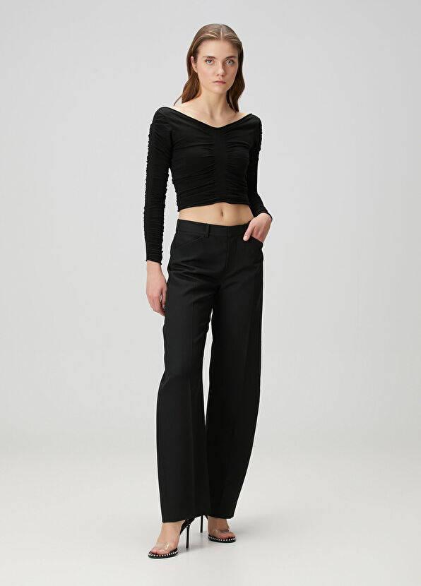 Alexander Wang Siyah Yün Pantolon - 2