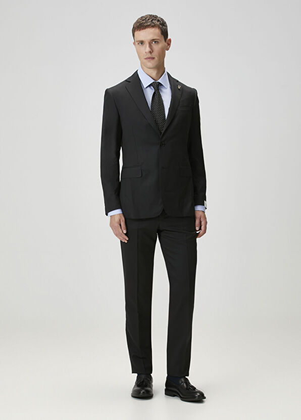 Pal Zileri Black Wool Suit - 1