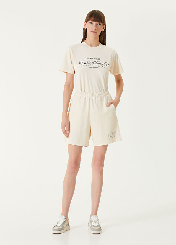 Sporty & Rich Prince Health Gym Krem Şort - 1