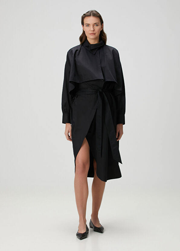 Margaux Lonnberg Georgia Siyah Midi Elbise - 1