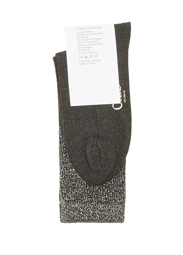 Beymen Club Antrasit Kadın Simli Çorap - 2