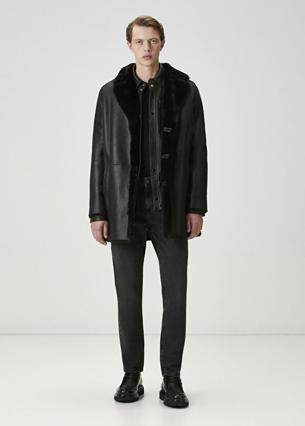 Beymen Club Siyah Deri Kaban - 2