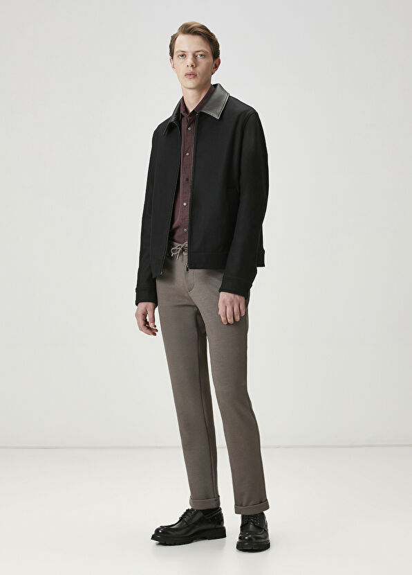 Beymen Club Vizon Diyagonal Desenli Chino Pantolon - 1