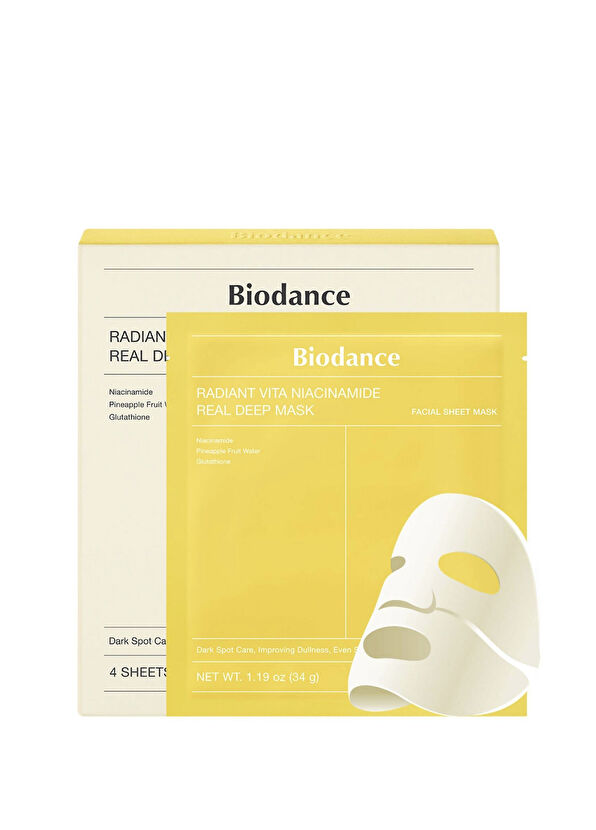 Biodance Radiant Vita Niacinamide Real Deep Aydınlatıcı Yüz Maskesi - 2