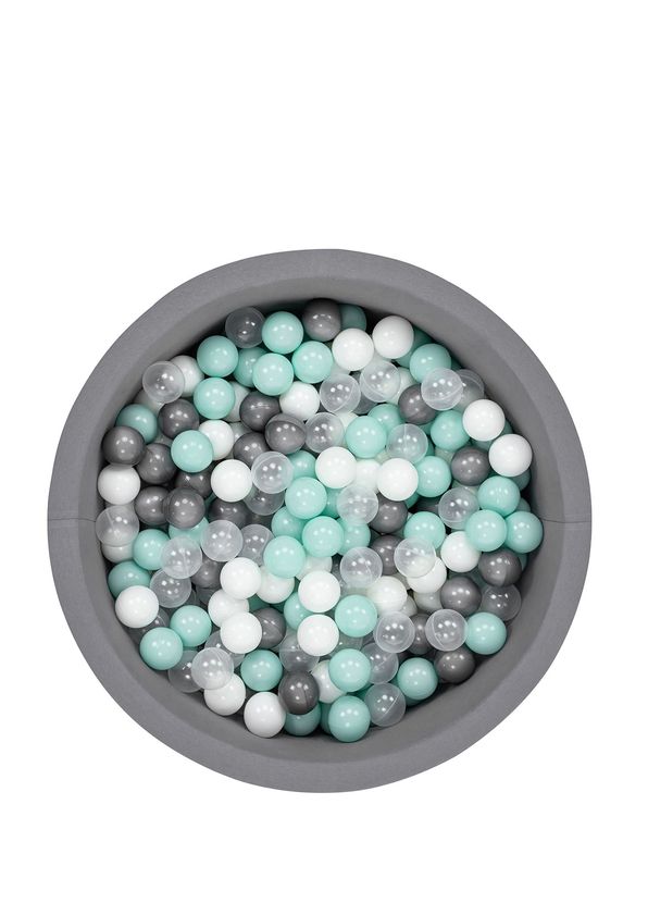 Wellgro Bubble Pops 200 Toplu 4 Renkli Pastel Gri Top Havuzu   - 1