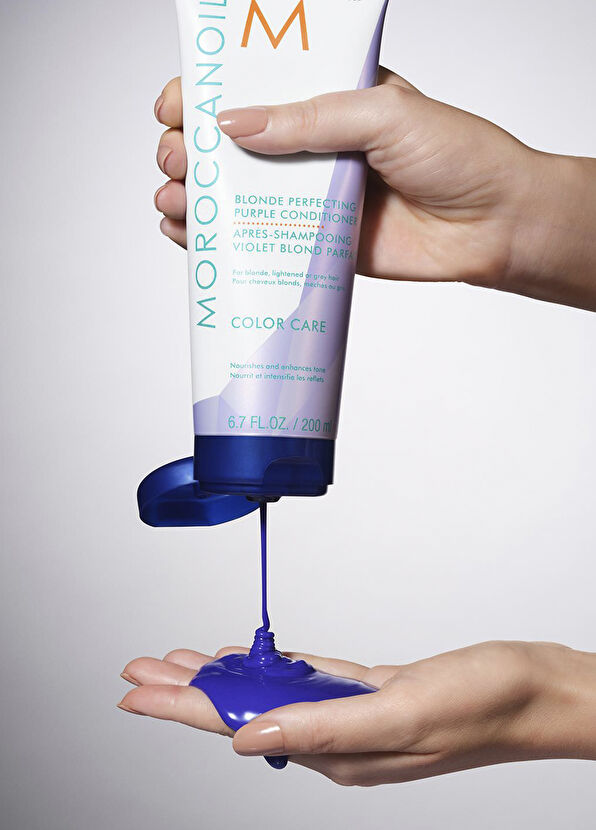 Moroccanoil Blonde Perfecting Purple Color Protective Hair Care Cream 200 ml - 2