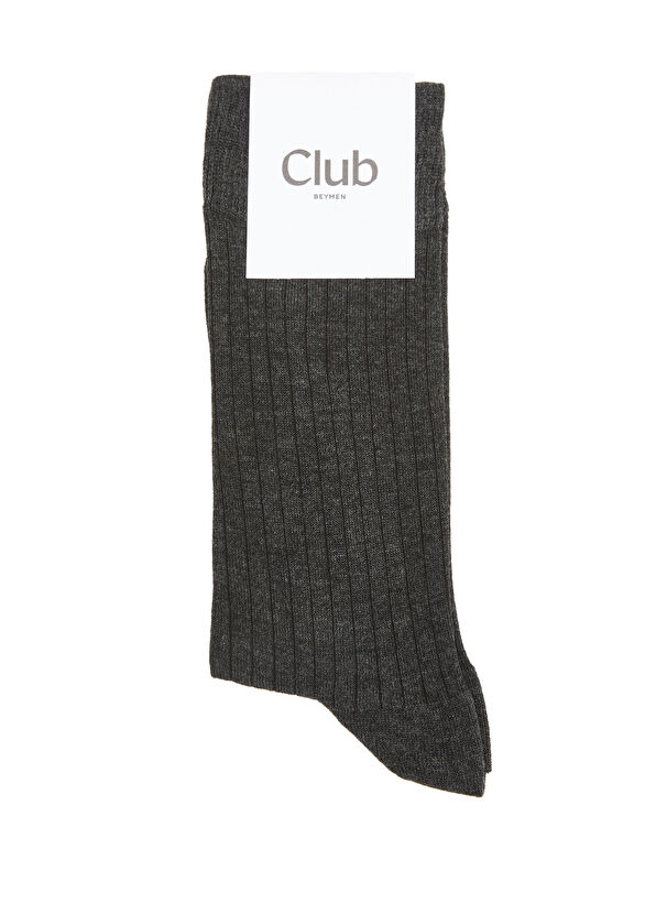 Beymen Club Anthracite Thin Bamboo Men's Socks - 1