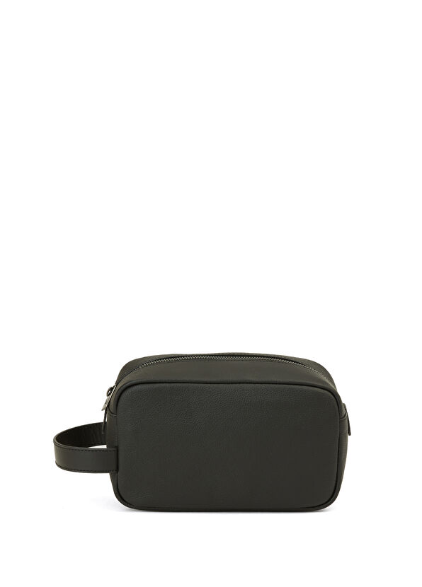 Beymen Club Black Leather Shaving Bag - 3