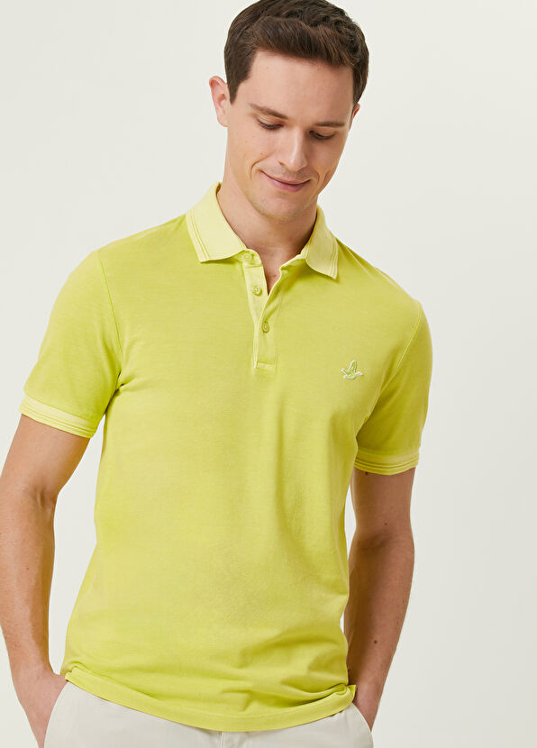 Beymen Club Slim Fit Yellow Polo Collar T-shirt - 2