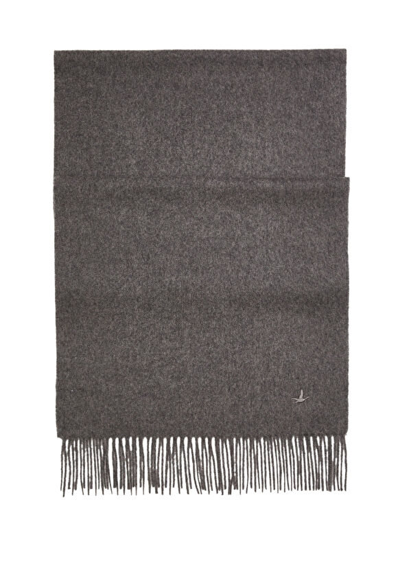 Beymen Club Grey Tassels Men's Cashmere Scarf - 1