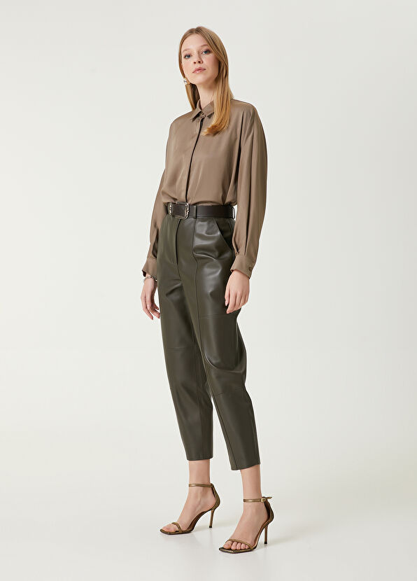 Beymen Club Khaki Twill Shirt - 2