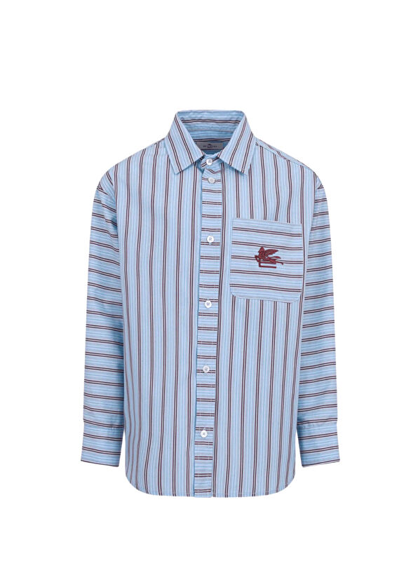 Etro Çok Renkli Çizgili Erkek Çocuk Gömlek - 1