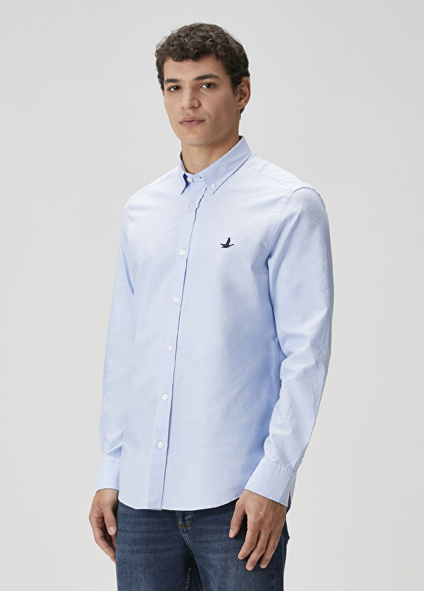 Beymen Club Regular Fit Blue Shirt - 4