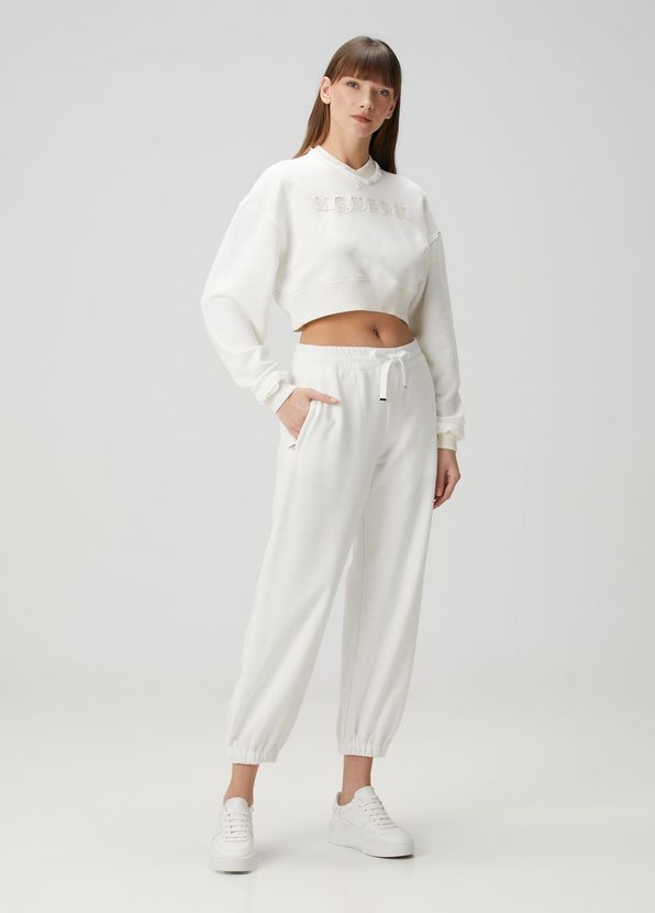 Alexander McQueen White Sweatpants - 1