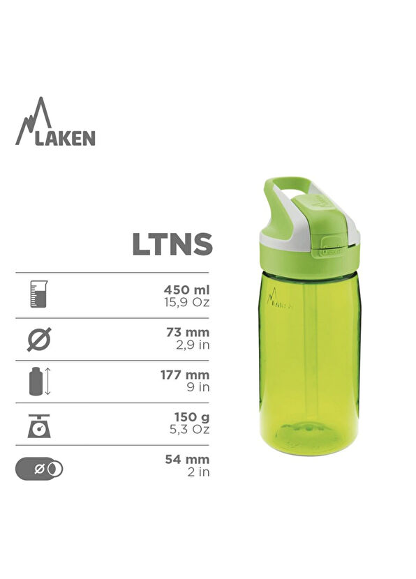 Laken Summit Gaia Tritan Şişe Suluk Matara 0,45 Lt - 2