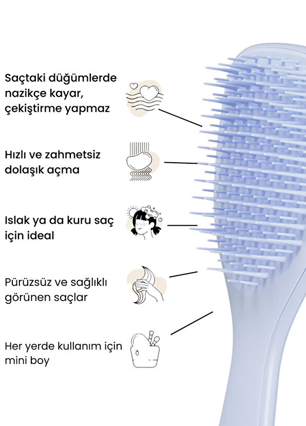 Tangle Teezer Açıcı Seyehat Boy Lila Saç Fırçası - 2