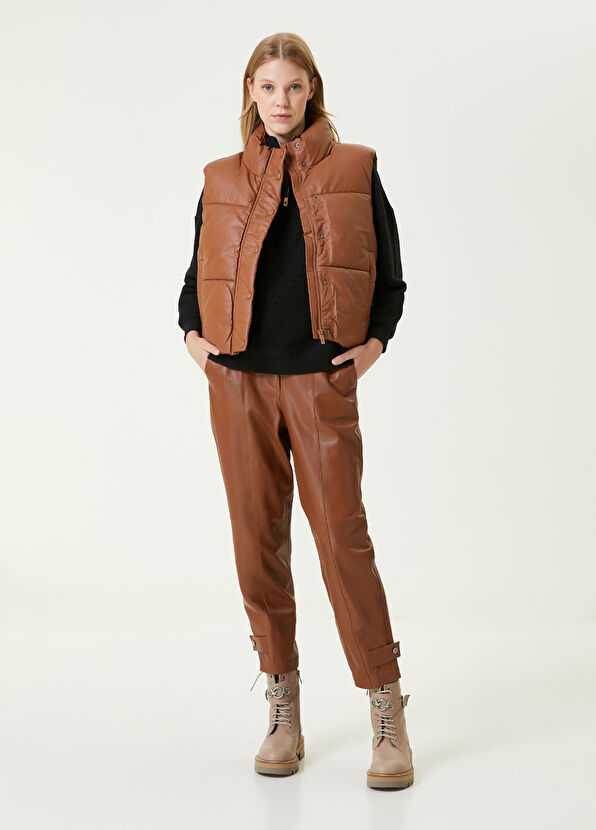 Beymen Club Konyak Suni Deri Puff Yelek - 2