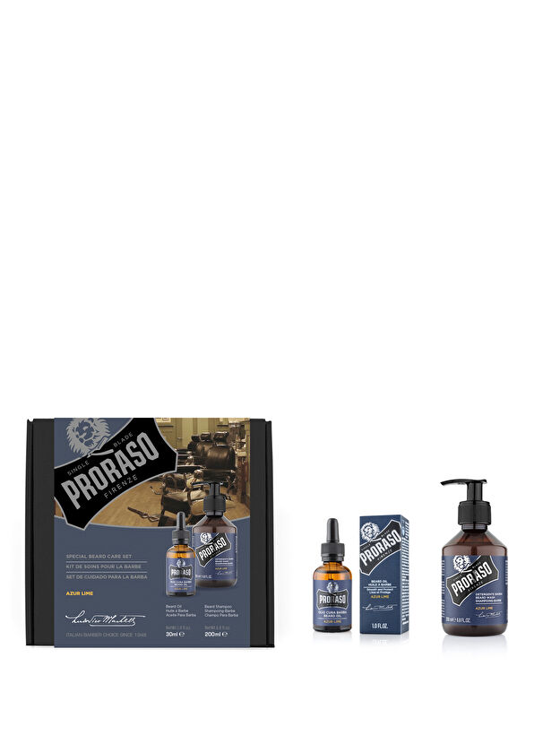 Proraso Duo Sakal Seti Bakım Yağı ve Azur Lime Şampuan - 1
